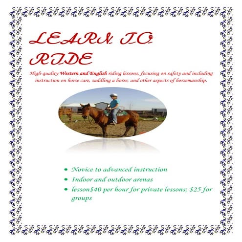 Learn to ride com12 | DOCX