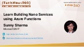 Learn building Nano Services using ...