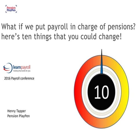 Learn centre   making payroll managers pension managers
