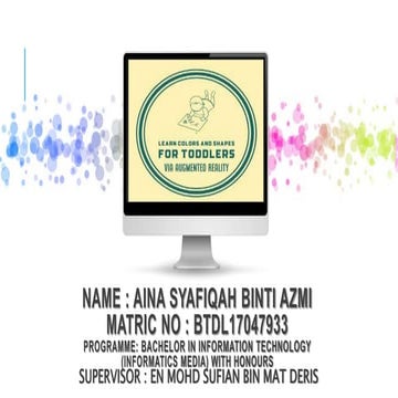 Learn Colors and Shapes for Toddler (AR)