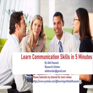 learn communication skills in Five minutes.pptx