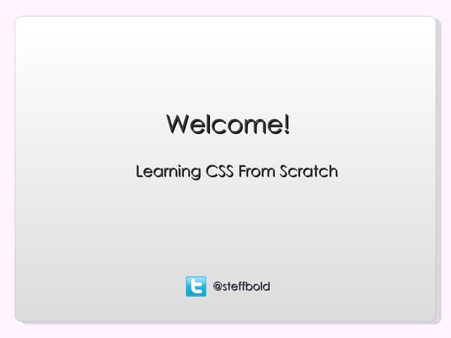 Learn CSS From Scratch