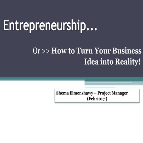 How to Turn Your Business Idea into Reality!
