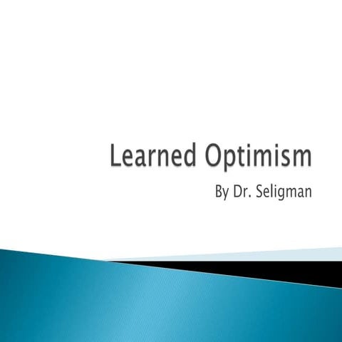 Learned optimism