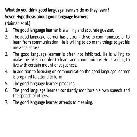 Learner strategies8888