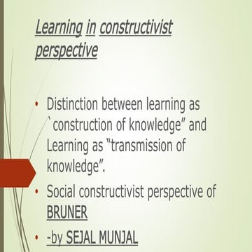 constructivism and bruner