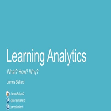 JISC RSC London Workshop - Learner analytics