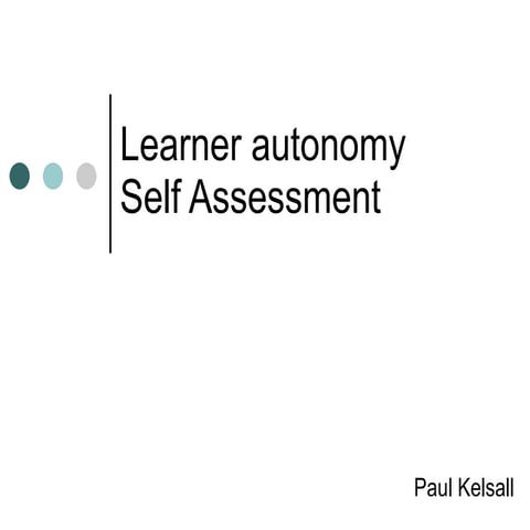 Learner autonomy