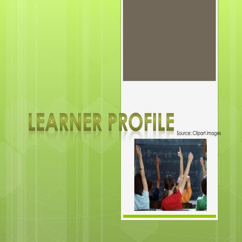 Learner profile | PPTX