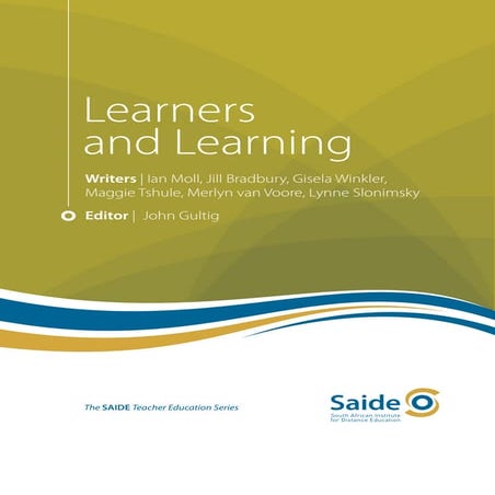 Learners and Learning: Cover, title and imprint pages, with contents list and...
