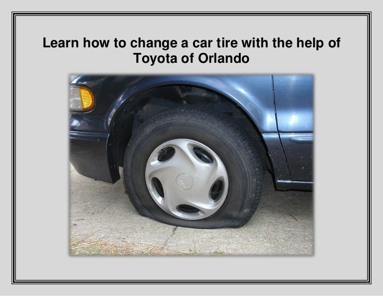 Learn how to change a car tire with the help of Toyota of Orlando