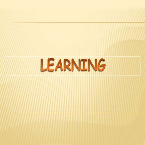 Learning