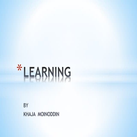 Learning | PPTX