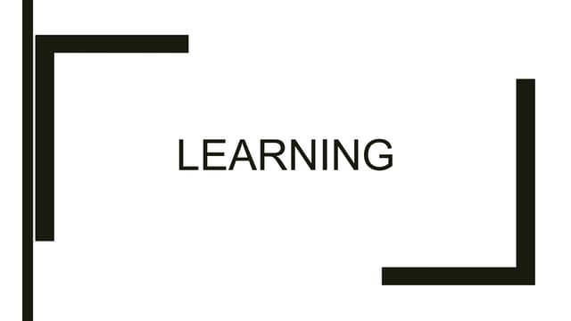 Learning