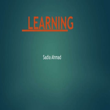 Learning