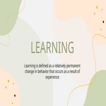 Learning for psychology and its type that are normally used