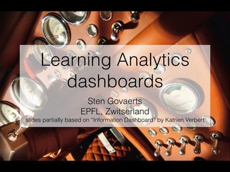 Learning Analytics Dashboards