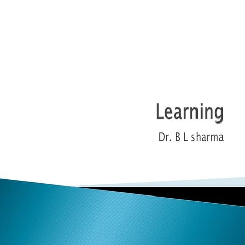 Learning | PPT | Free Download
