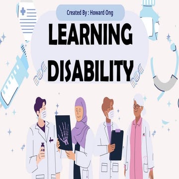 LEARNING-DISABILITY... Dyslexia, Dyscalculia, Dysgraphia