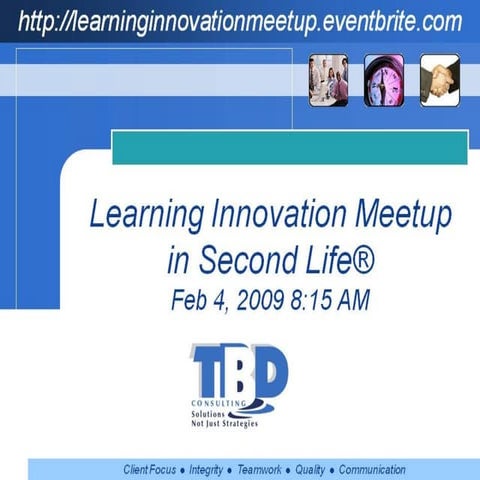 Learning Innovation Meeting 2/4/09 A Different Take On Systems Thinking