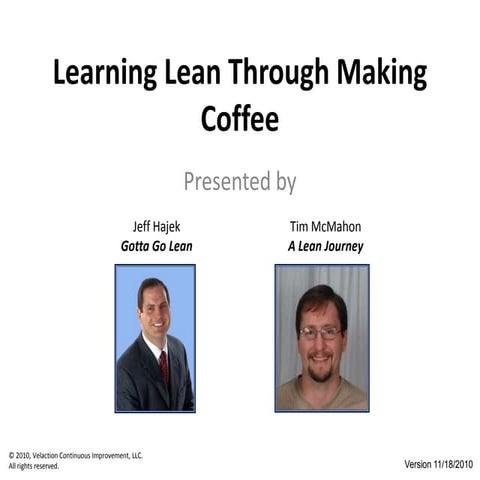 Learning Lean Through Making Coffee