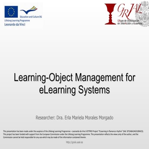 Learning-Object Management for eLearning Systems