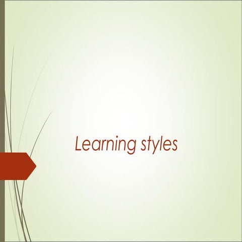 Learning   styles