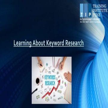 Learning About Keyword Research PPT