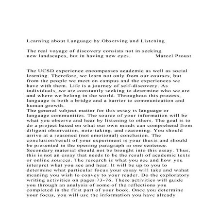 Learning about Language by Observing and ListeningThe real.docx