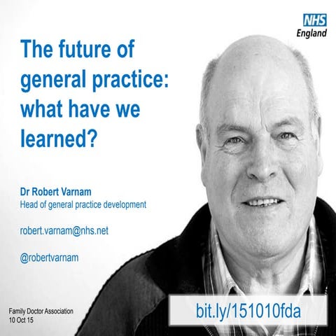 Learning about the future of general practice | PPT