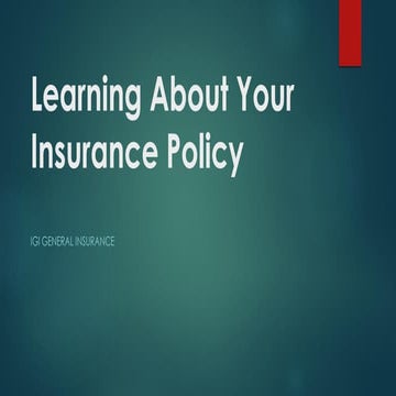 Chap 7 -_insurance_documents | PPT