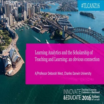 Learning Analytics and the Scholarship of Teaching and Learning - an obvious ...