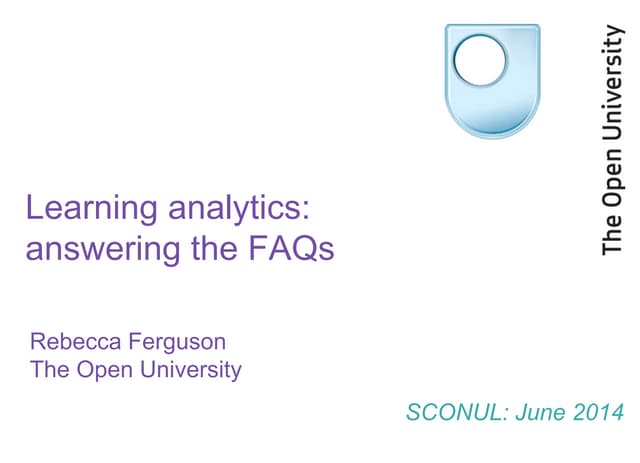 Learning analytics FAQs