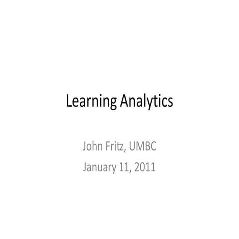 Learning Analytics 