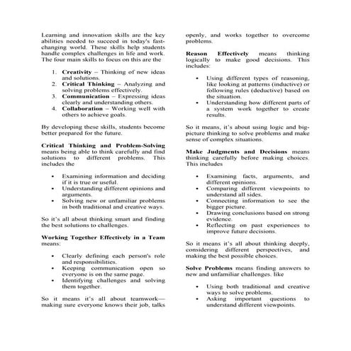 Learning skills in the 21st century Module 1 and 2