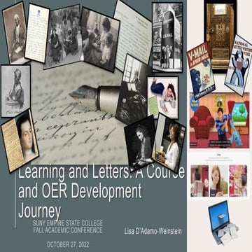 Learning and Letters: A Course and OER Development Journey