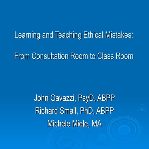 Learning and Teaching Ethical Mistakes