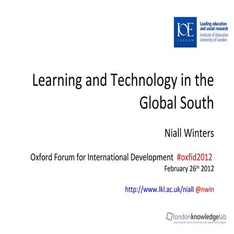 Learning and technology in the Global South