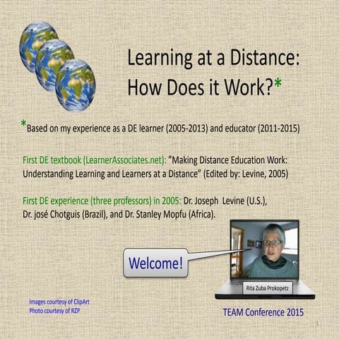 Learning at a Distance: How does it work? (TEAM Conference 2015)