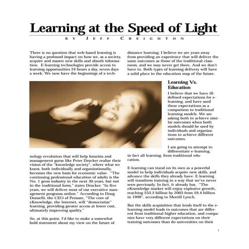 Learningatthespeedoflight
