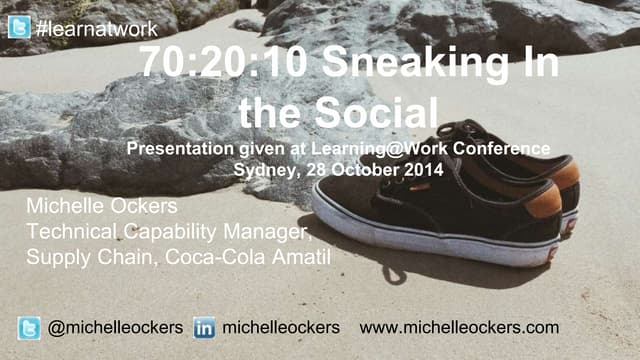 Enabling Social Learning Case Study - Michelle Ockers