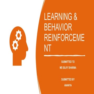 LEARNING & BEHAVIOR REINFORCEMENT.pptx