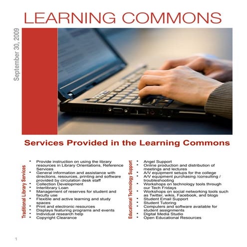 Learning Commons Report