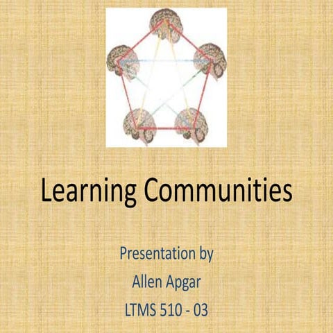 Learning communities