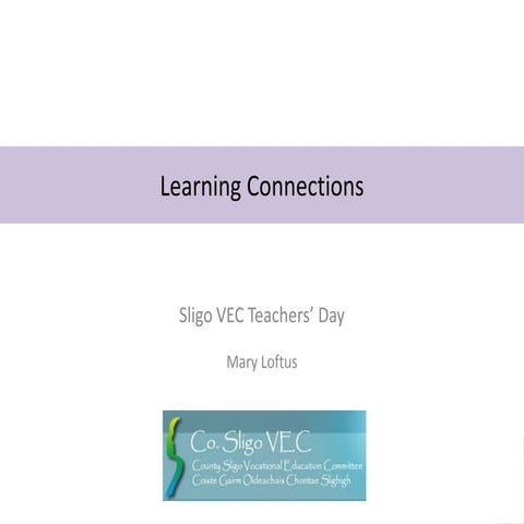 Learning connections - Twitter as Professional and Personal Development for T...