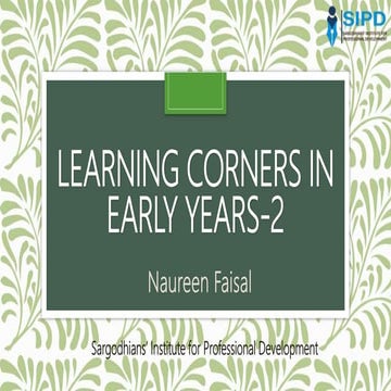 Learning corners part 2