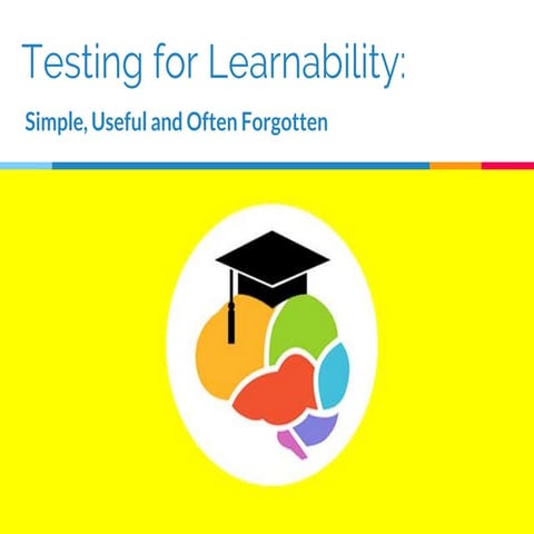 Testing for Learnability: Simple useful and often forgotten | PPTX