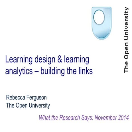 Learning design and learning analytics