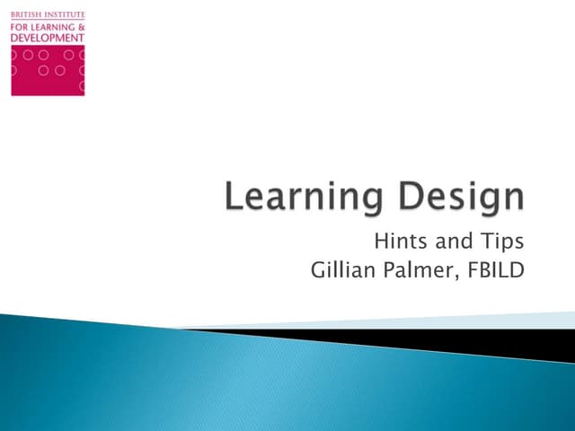 Learning design exeter2014