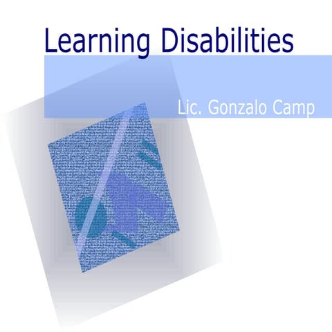 Learning Disabilities Class Presentation2